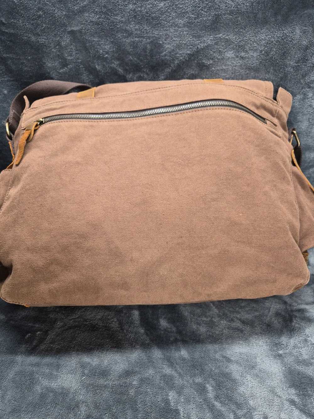 Lifewit Vintage Canavas Messanger Lap Top Bag Heavy Duty Cotton Leather Acent